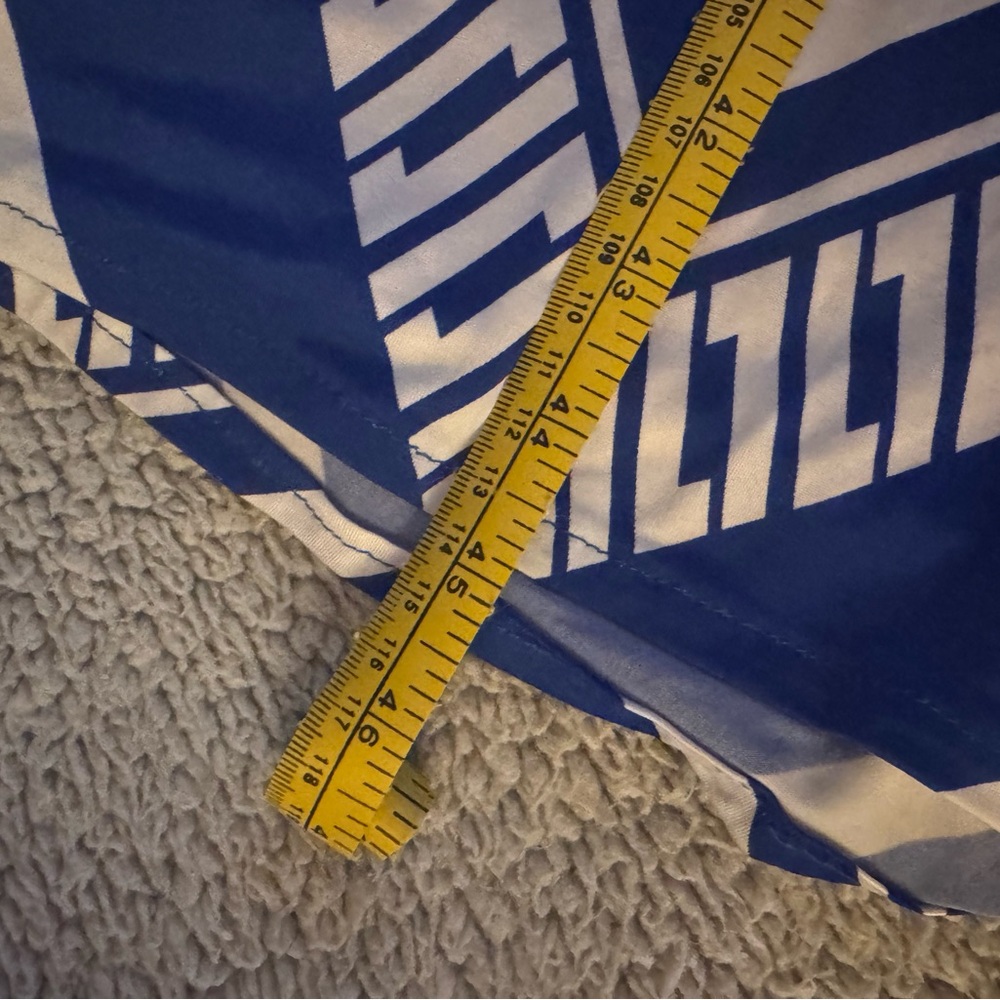 Blue and White Chevron Maxi Dress - Picture 5 of 6